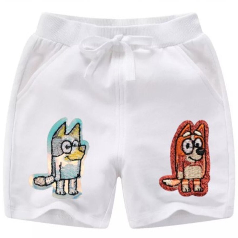 Blue dog Short Pants Boy Girl Bottom outfit clothes birthday Blue Dog Shorts